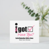 乳がんが検査されるv5 ポストカード (スタンド正面)