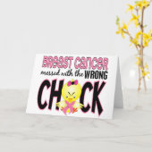 乳がんが間違った乳房の痛みでめちゃくちゃになった カード (黄色い花)