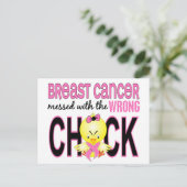 乳がんが間違った乳房の痛みでめちゃくちゃになった ポストカード (スタンド正面)