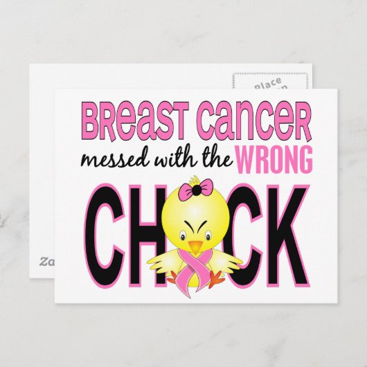 乳がんが間違った乳房の痛みでめちゃくちゃになった ポストカード (正面/裏面)