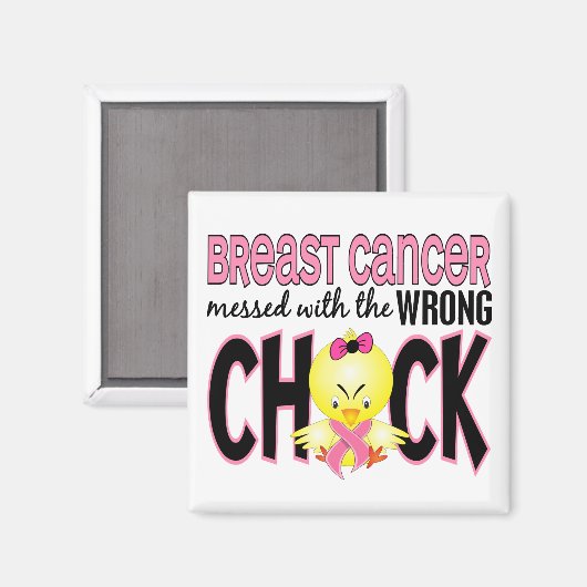 乳がんが間違った乳房の痛みでめちゃくちゃになった マグネット (正面/裏面)