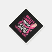 乳がんが間違った女の子の乳がんを選んだ スタンダードカクテルナプキン (角)