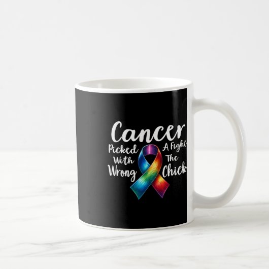 乳がんが間違った雛と争った コーヒーマグカップ (右)