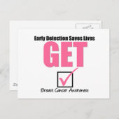 乳がんがv4で検査される ポストカード (正面/裏面)