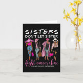 乳がんだけで姉に闘わせないこと カード (黄色い花)