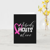 乳がんだけで闘う人はいない カード (黄色い花)