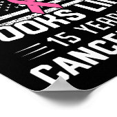 乳がんで15年の生存者 ポスター (角)