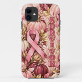 乳がんとカボチャのスマホケース Case-Mate iPhoneケース (裏面)