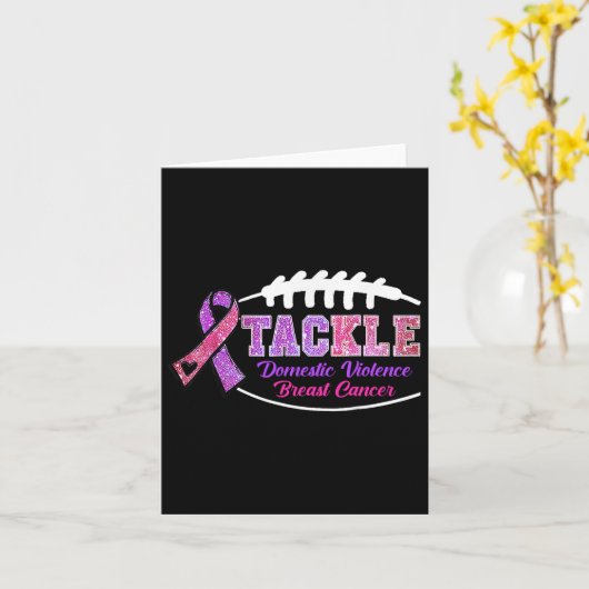 乳がんと家庭内暴力に取り組む カード (黄色い花)