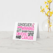 乳がんと言う人 カード (黄色い花)