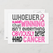 乳がんと言う人 ポストカード (正面/裏面)