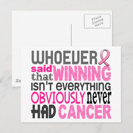 乳がんと言う人 ポストカード (正面/裏面)