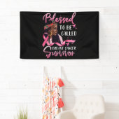 乳がんと賛美呼ばれるアフリカ系アメリカ人 横断幕 (インサイチュ)