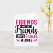 乳がんと闘う仲間を一人にするな カード (黄色い花)