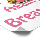 乳がんに対して背が高い ポスター (角)