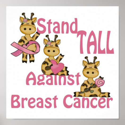 乳がんに対して背が高い ポスター (正面)