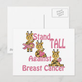 乳がんに対して背が高い ポストカード (正面/裏面)