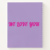 乳がんの克服に関するデザイン ノートブック (裏面)