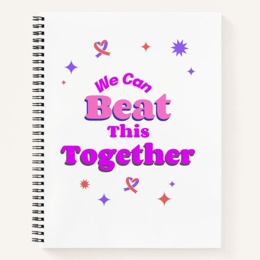 乳がんの克服に関するデザイン ノートブック (正面)