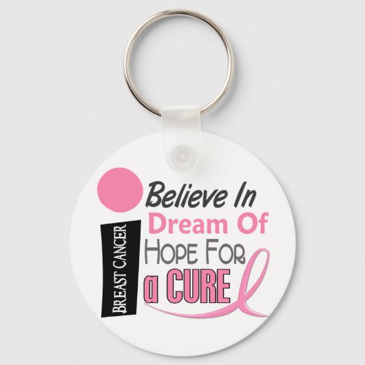 乳がんの夢信じの希望 キーホルダー (正面)