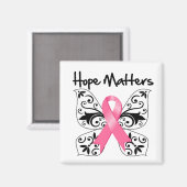 乳がんの希望 マグネット (正面/裏面)