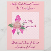 乳がんの支援 チラシ (正面)