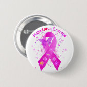 乳がんの支援 缶バッジ (正面&裏面)