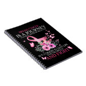 乳がんの旅バタフライががんサーヴィと闘う ノートブック (右側)