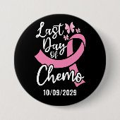 乳がんの最後の日カスタム付 缶バッジ (正面)