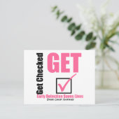 乳がんの検査v3 ポストカード (スタンド正面)