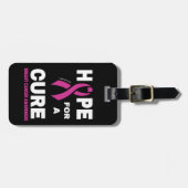 乳がんの治療を願う ラゲッジタグ (正面横)