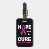 乳がんの治療を願う ラゲッジタグ (正面縦)