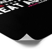 乳がんの素晴らし再おもしろい生を行う ポスター (角)
