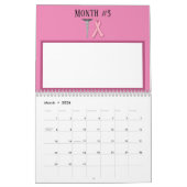 乳がんの記憶年  カレンダー (3月 2026)