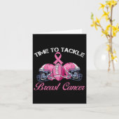 乳がんの認識度に立ち向かう生存者の時間 カード (黄色い花)