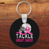 乳がんの認識度生存者サッカーOに取り組む キーホルダー (正面)