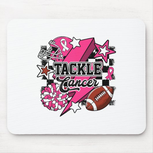 乳がんの認識度American Footbyll Pに取り組む マウスパッド (正面)