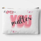 乳がんの贈り物に力を与えることは問題だ アクセサリーポーチ (正面)