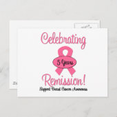 乳がんの5年寛解 ポストカード (正面/裏面)