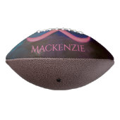 乳がんはっきりした認識度ピンクリボン抽象芸術 アメリカンフットボール (回転270)