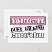 乳がんはキックのお尻を妨げない ポストカード (正面/裏面)