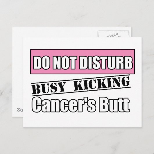 乳がんはキックのお尻を妨げない ポストカード (正面/裏面)