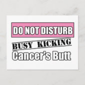 乳がんはキックのお尻を妨げない ポストカード (正面)