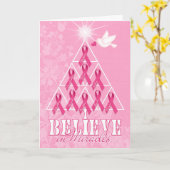 乳がんはピンクリボンが出る カード (黄色い花)