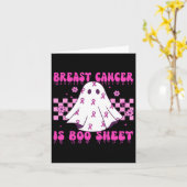 乳がんはブシートハロウィーンである カード (黄色い花)