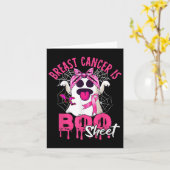 乳がんはブシートハロウィーン乳がん カード (黄色い花)