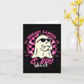 乳がんはブシートハロウィーン乳がん カード (黄色い花)