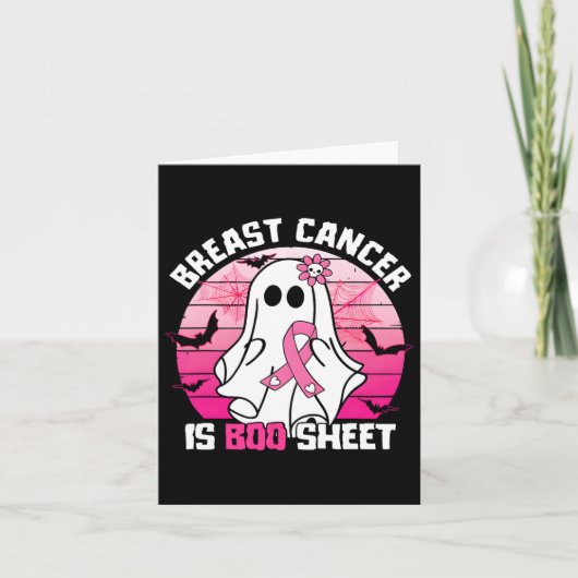 乳がんはブシートハロウィーン乳がん カード (正面)