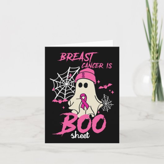 乳がんはブシートハロウィーン乳がん カード (正面)