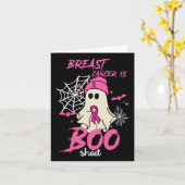 乳がんはブシートハロウィーン乳がん カード (黄色い花)